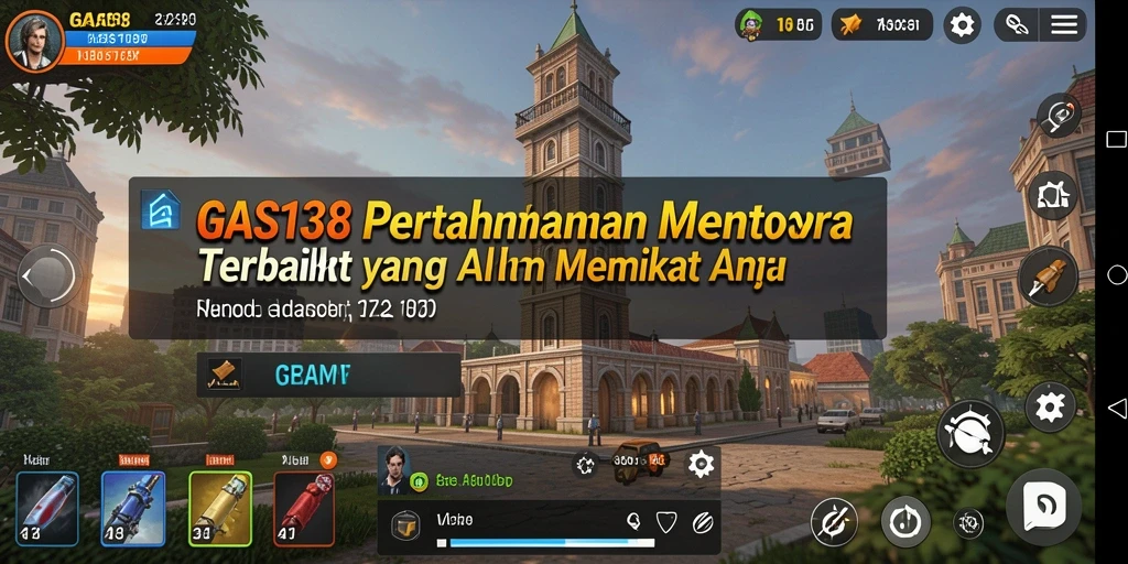 Tampilan aksi mendebarkan dari gameplay Tower Defense GAS138.