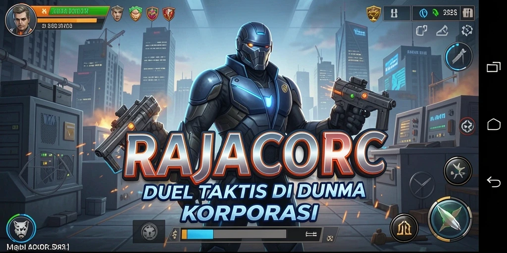 Screenshot menampilkan aksi intens dalam game TPS RAJACORC.