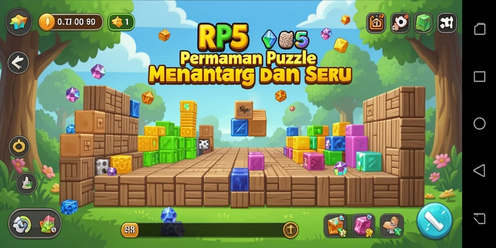 Gameplay seru dan menantang di RP55 dengan teka-teki menarik.